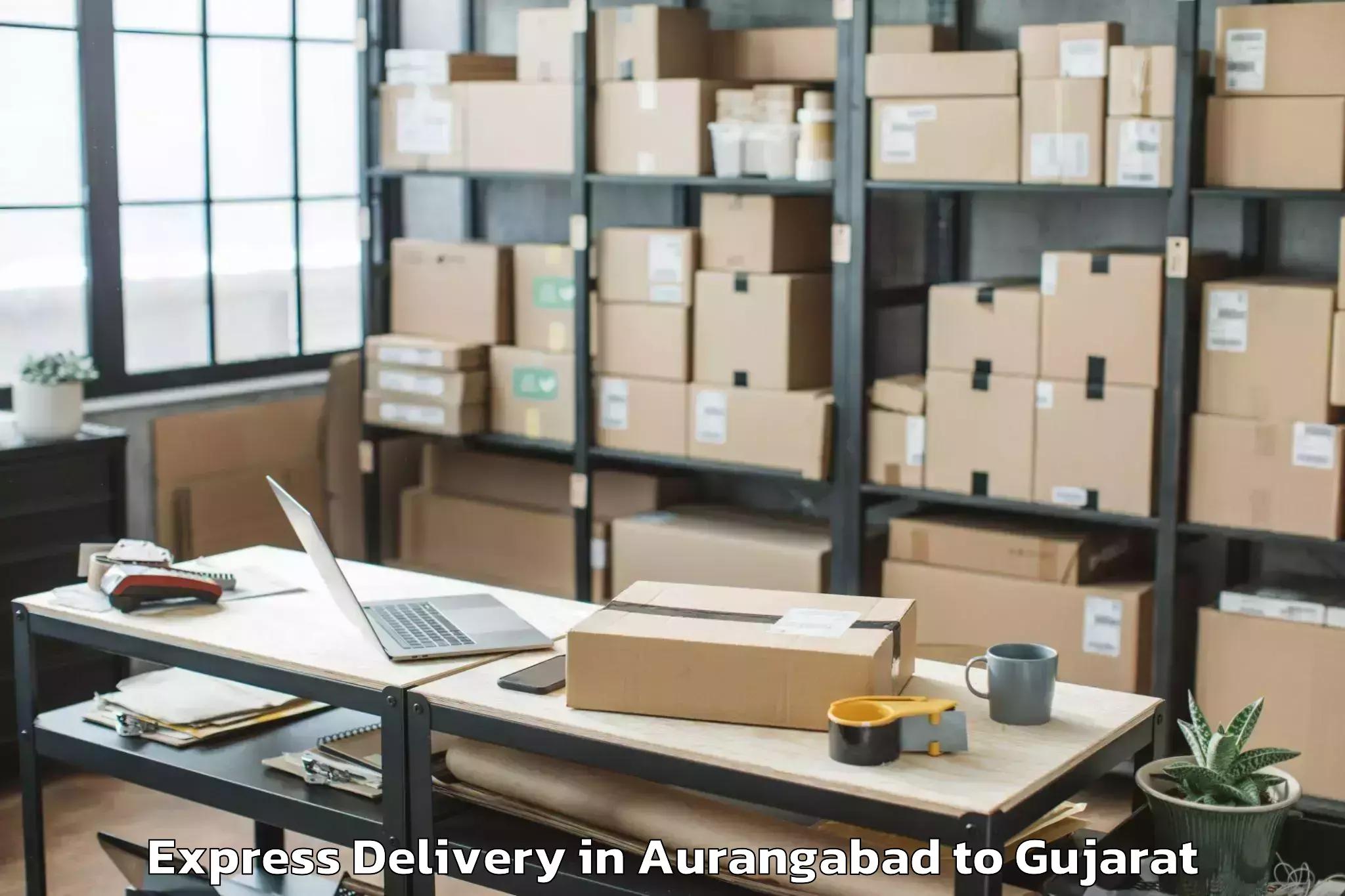 Leading Aurangabad to Marwadi University Rajkot Express Delivery Provider